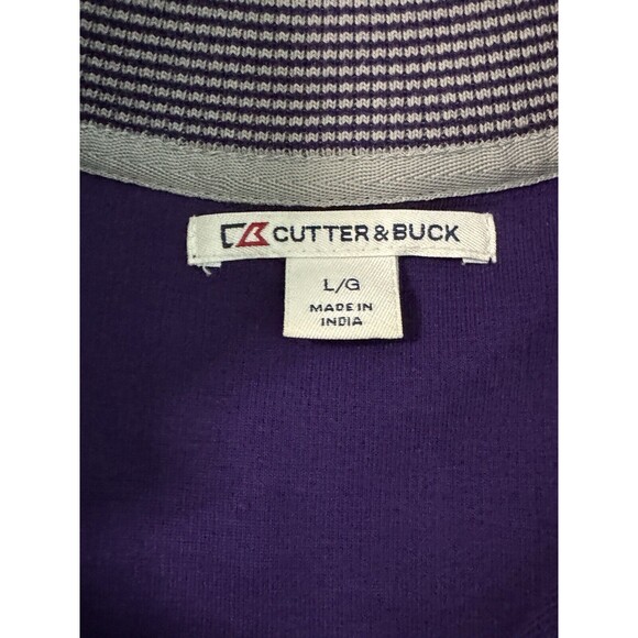 Cutter & Buck Men's Fulltime Pima Snap Placket Overknit Minnesota Vikings Size L - Picture 4 of 8